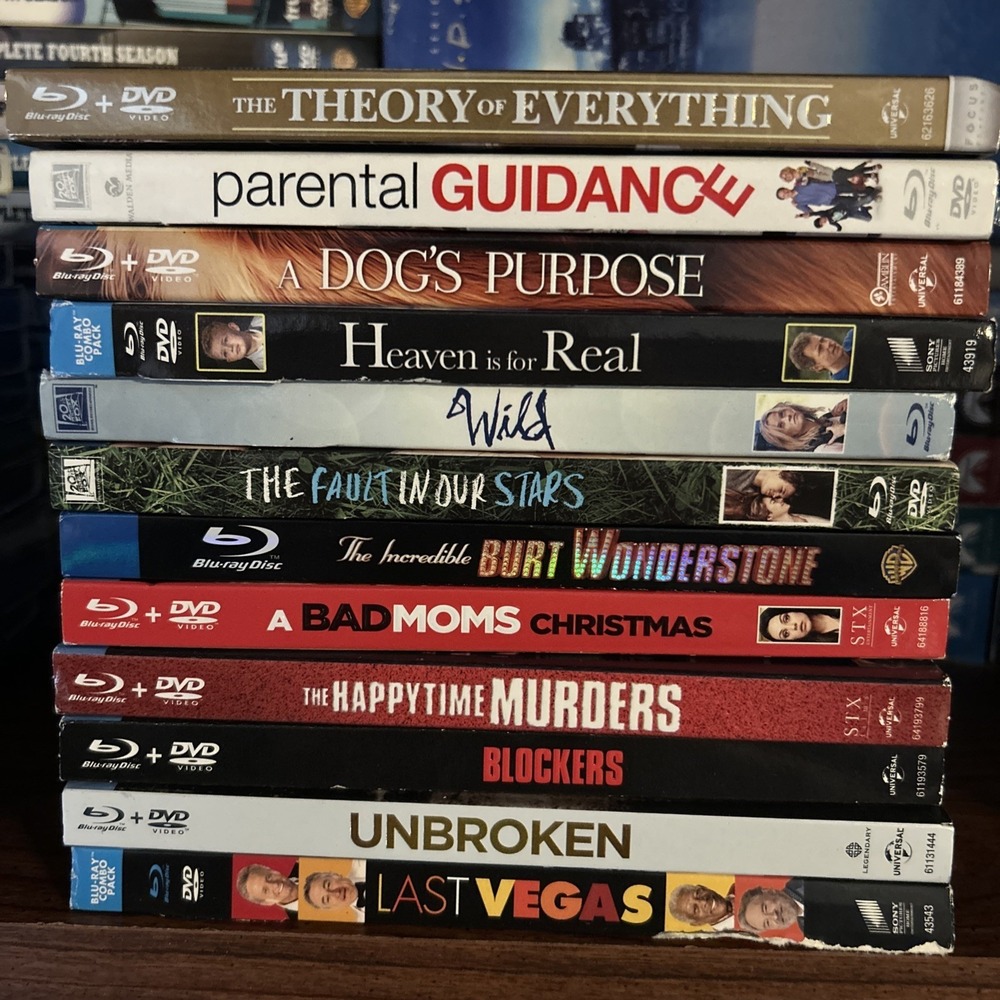 Bluray Inspirational & Comedy Movie Lot With Slipcovers Set Of 12‎